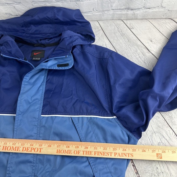 Vintage 90's Nike Navy‎ Windbreaker Jacket Size Large - Picture 10 of 12